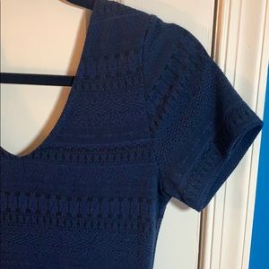 Navy blue and black dress